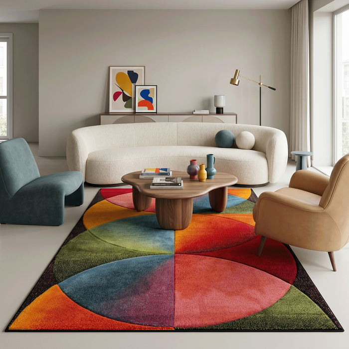Tapis Design Maui Géométrique Multicolore
