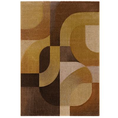 Alfombra de Diseño Maui Moderna Marrón Beige