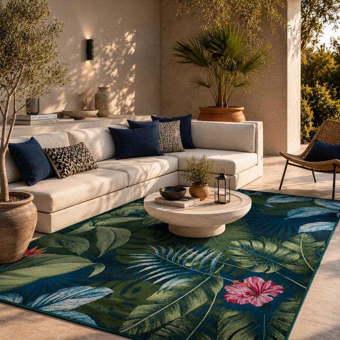 In- & Outdoor Teppich Malibu Tropical Garden