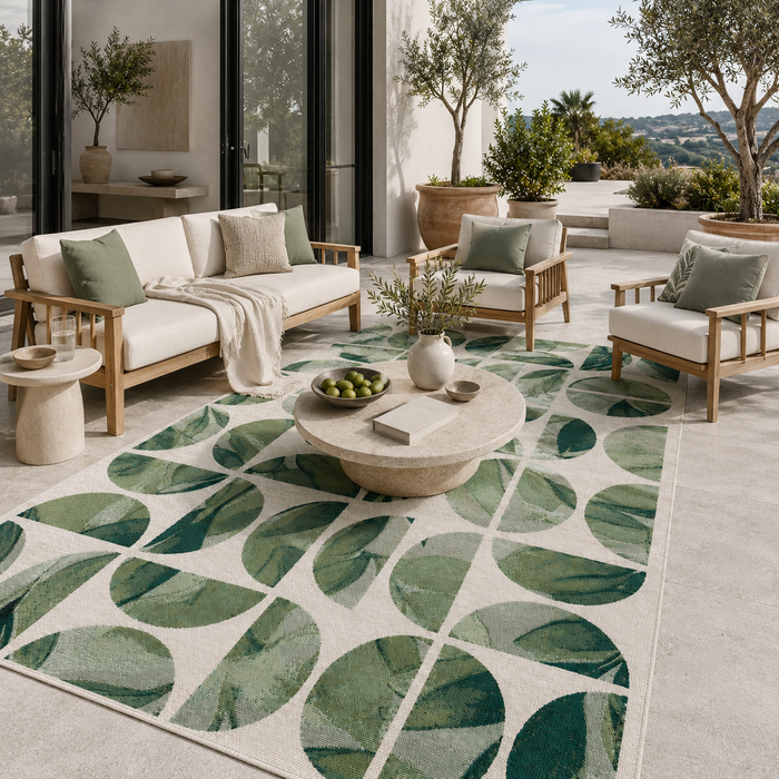 In- & Outdoor Teppich Malibu Grün Modern