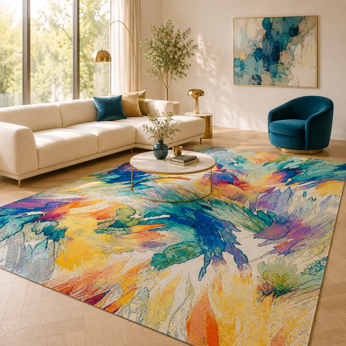 Tapis Intérieur & Extérieur Florida Multicolore Moderne