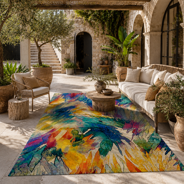 In- & Outdoor Teppich Florida Bunt Modern