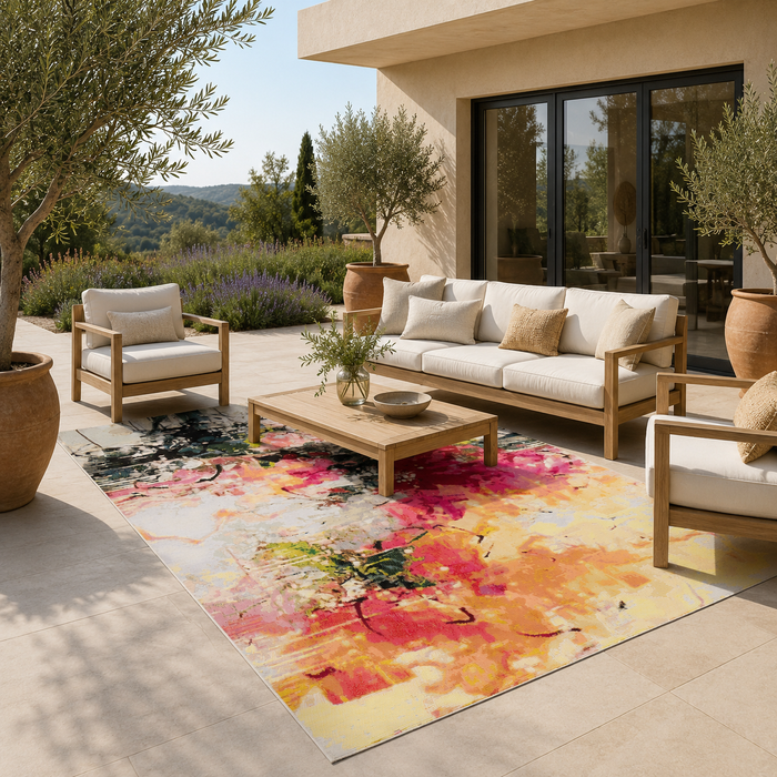 Tapis Intérieur & Extérieur Florida Floral Moderne