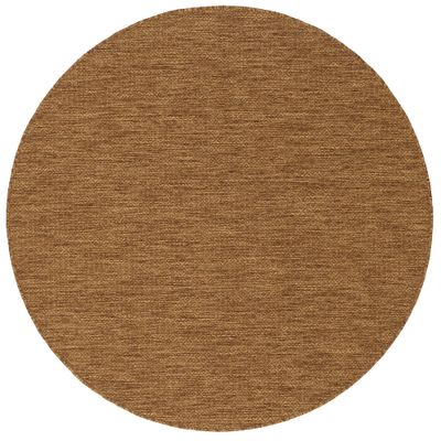 Binnen & Buiten Platgeweven Vloerkleed Porto Naturel Gemêleerd Rond