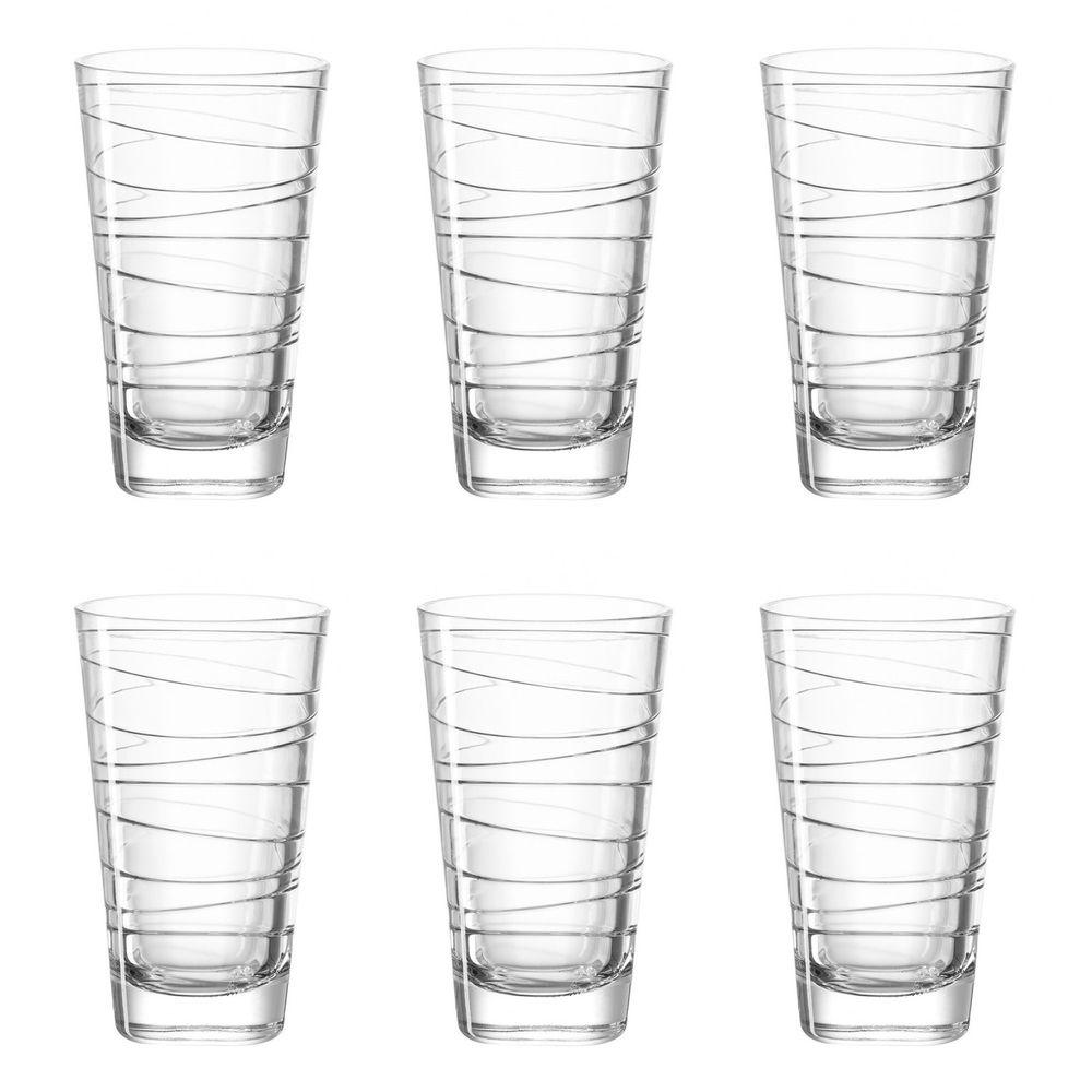 klar Glas Ø 12 cm LEONARDO 038111 /"Struttura Gusto/" Schale 6 Stück
