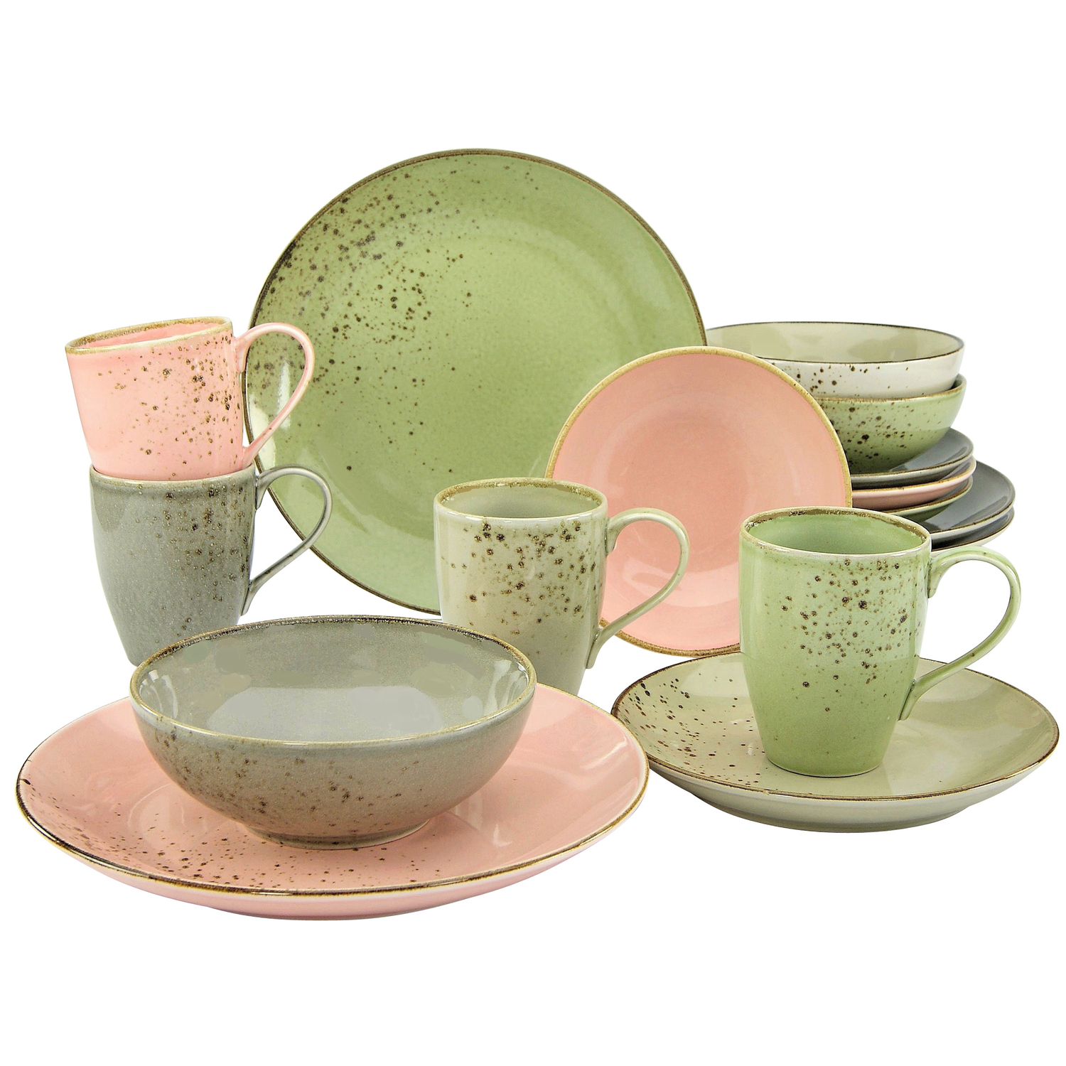 Creatable 16253, Nature Collection NORDIC STYLE series, combination service 16 pieces, Stoneware
