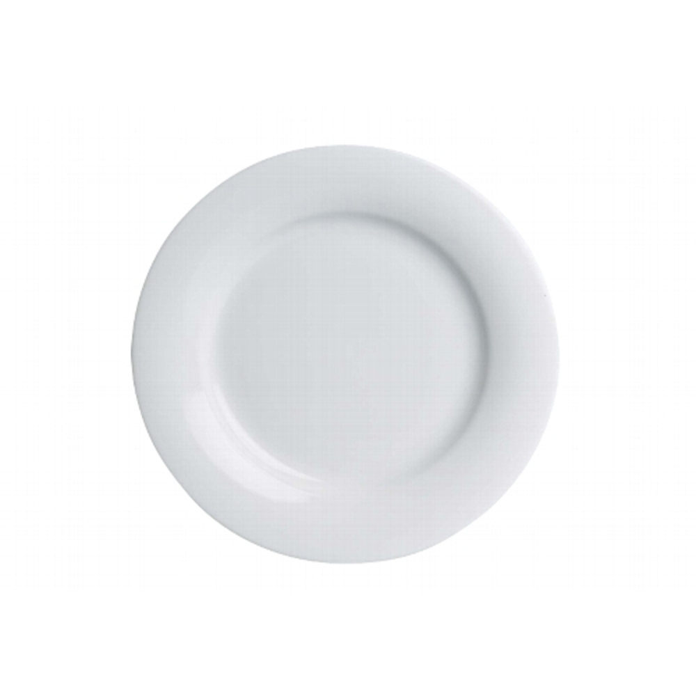 Weissestal DE000009 Tavola Frühstücksteller Porzellan Ø 22cm H 2cm, weiß (6  Stück)
