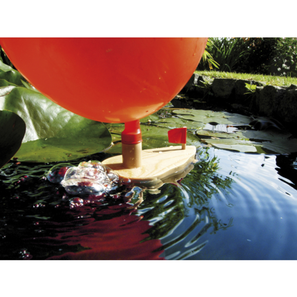 Eduplay Knatterboot - Klassisches Holzspielzeug Mit Ballonantrieb