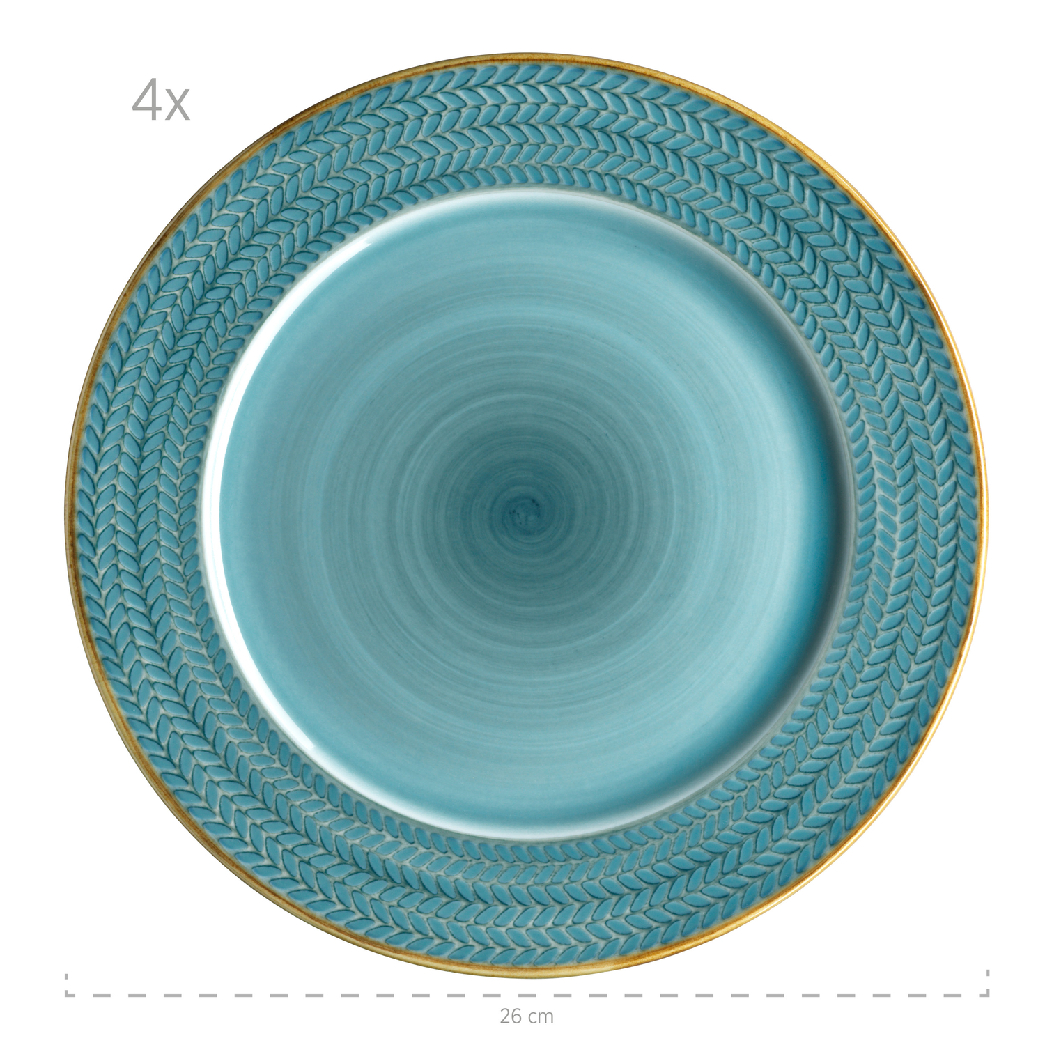 round, Prospero Porcelain, 931942 blue | plentyShop Mäser persons, 12 set, 4 LTS (1 for parts)