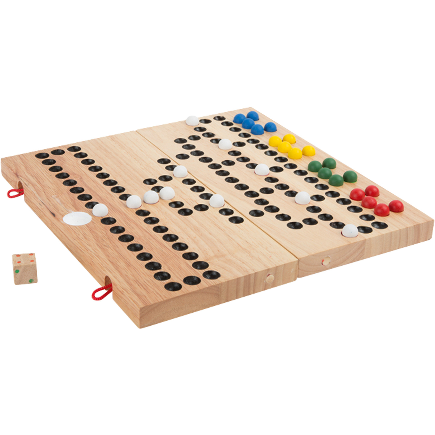 Small Foot 9954 Barrikade, Brettspiel aus Holz für bis zu 4 Personen