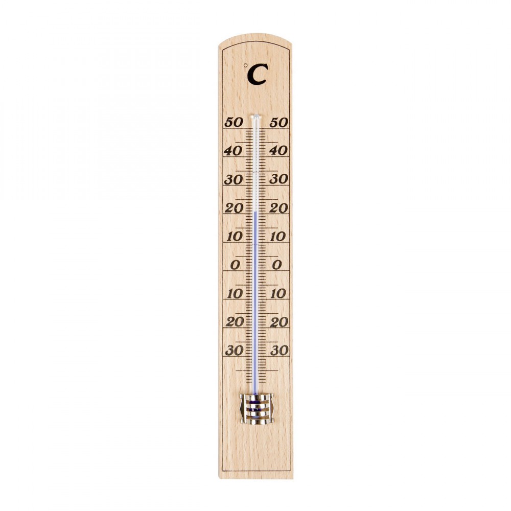 2 x Zimmerthermometer Zimmer-Thermometer Holz 15 cm von TFA Dostmann