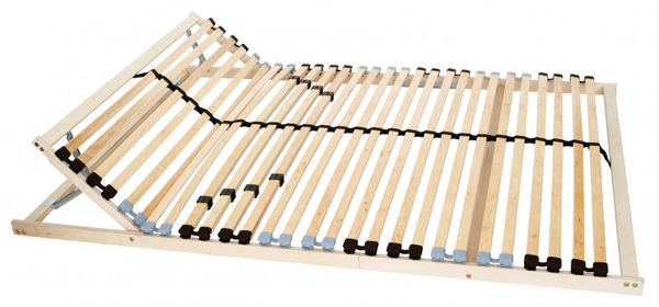 Ergonomischer Lattenrost 140x200 mit aufgestelltem Kopfteil