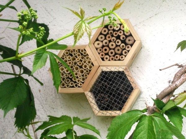 Insektenhotel Bienenhotel Nisthilfe für Marienkäfer ganzjährig einsetzbar Insektenhotel Bienenhotel Nisthilfe fuer Marienkaefer