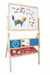 Kinder-Standtafel mit Holzrahmen und bunten Magneten