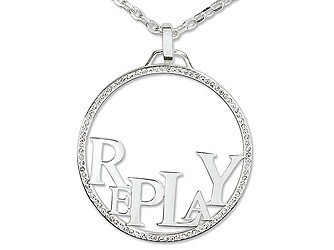 REPLAY EasyChic RVC205GH0 Halskette Strass Kreis günstig kaufen