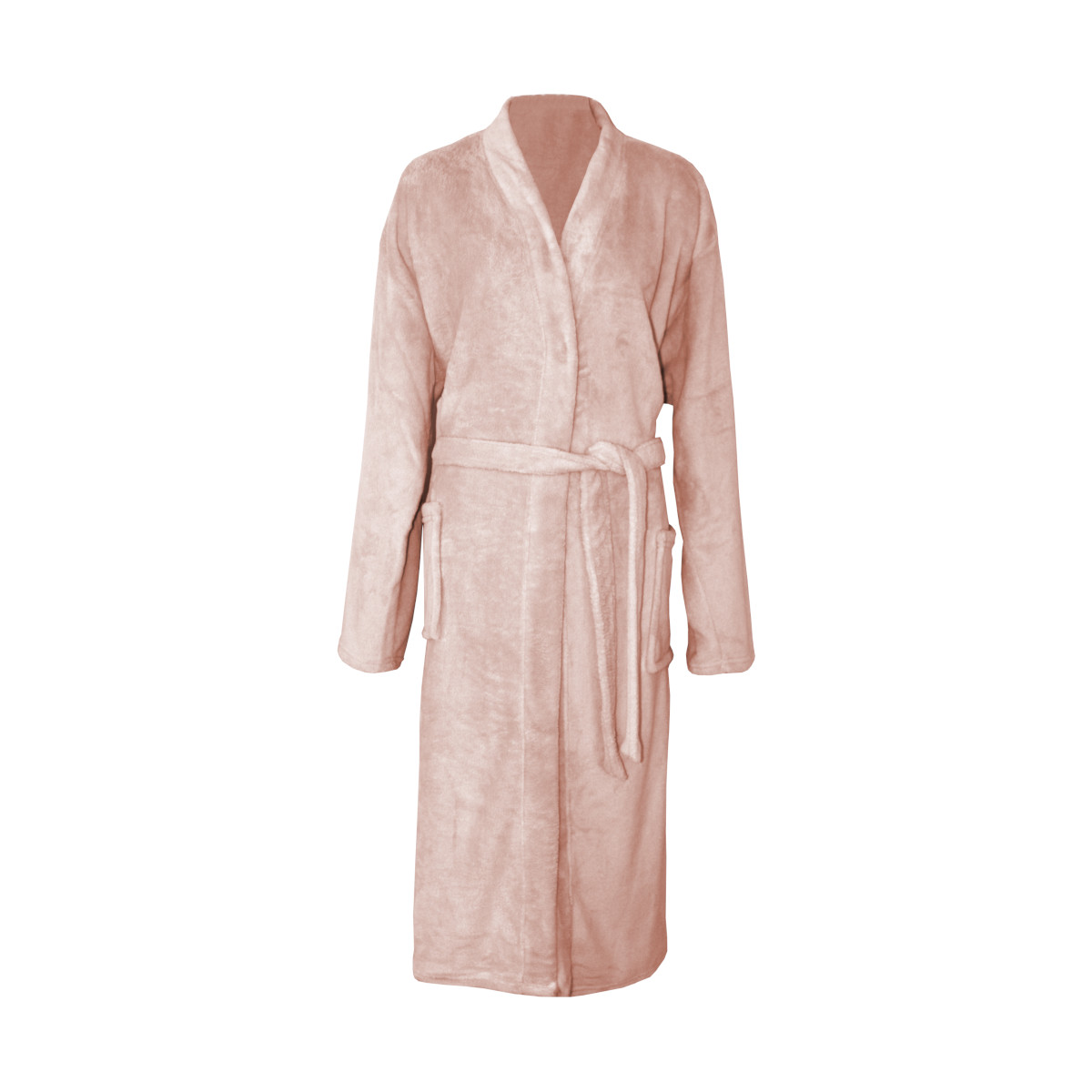 Bademantel Mikrofaser Damen Kuschelfleece Saunamantel Morgenmantel flauschig