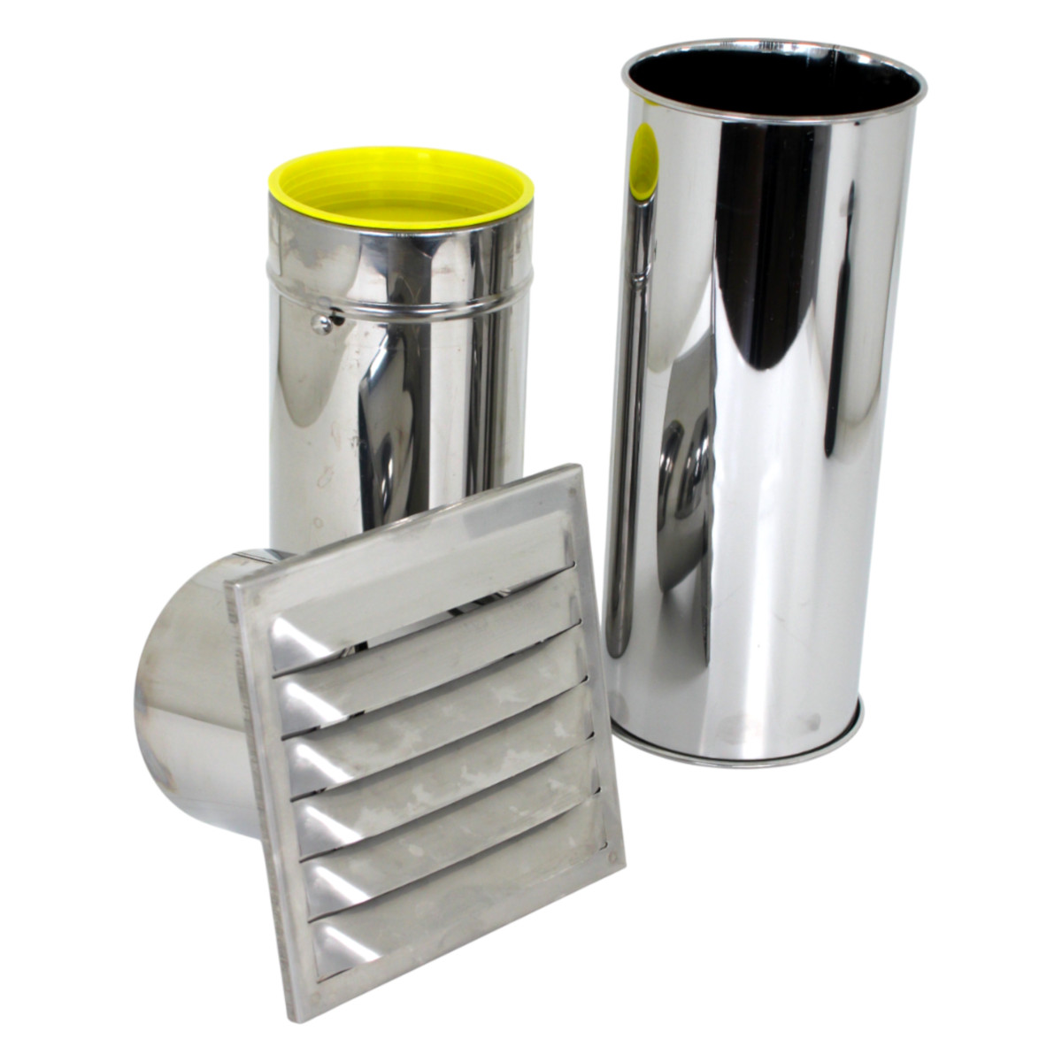 Airtec N37049 Teleskop Rundrohmauerkasten Edelstahl Ø 125 mm RSK Lüftungsgitte