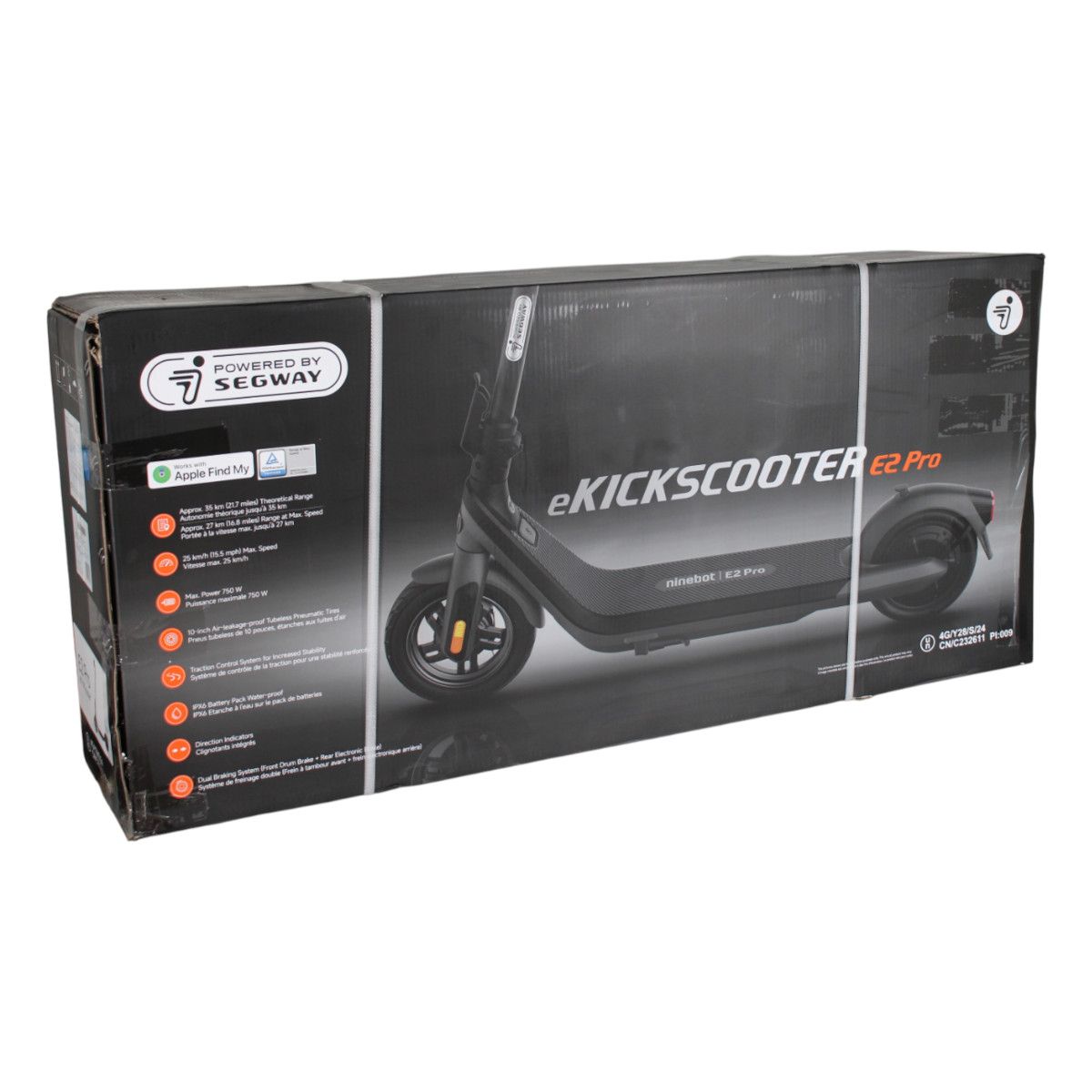 Ninebot by Segway E2 PRO E Elektro-Roller Kickscooter E-Scooter Faltbar 