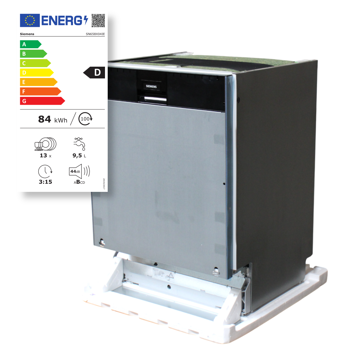 Siemens iQ500 SN658X04IE Einbau Geschirrspüler 60cm Spülmaschine 13 Maßgedeck