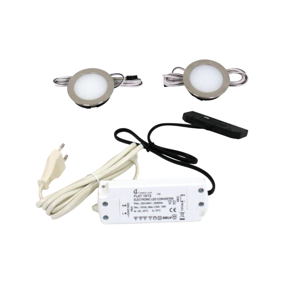 Domus Line 2er Set LED Smally XS Plus Unterbauleuchte Aufbaustrahler 3,00 W 