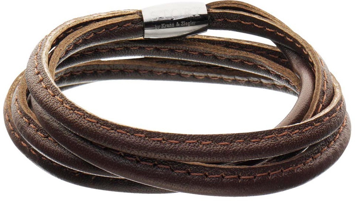 Story Armband Lammnappa Leder Braun 57 cm 1004902-57 günstig kaufen