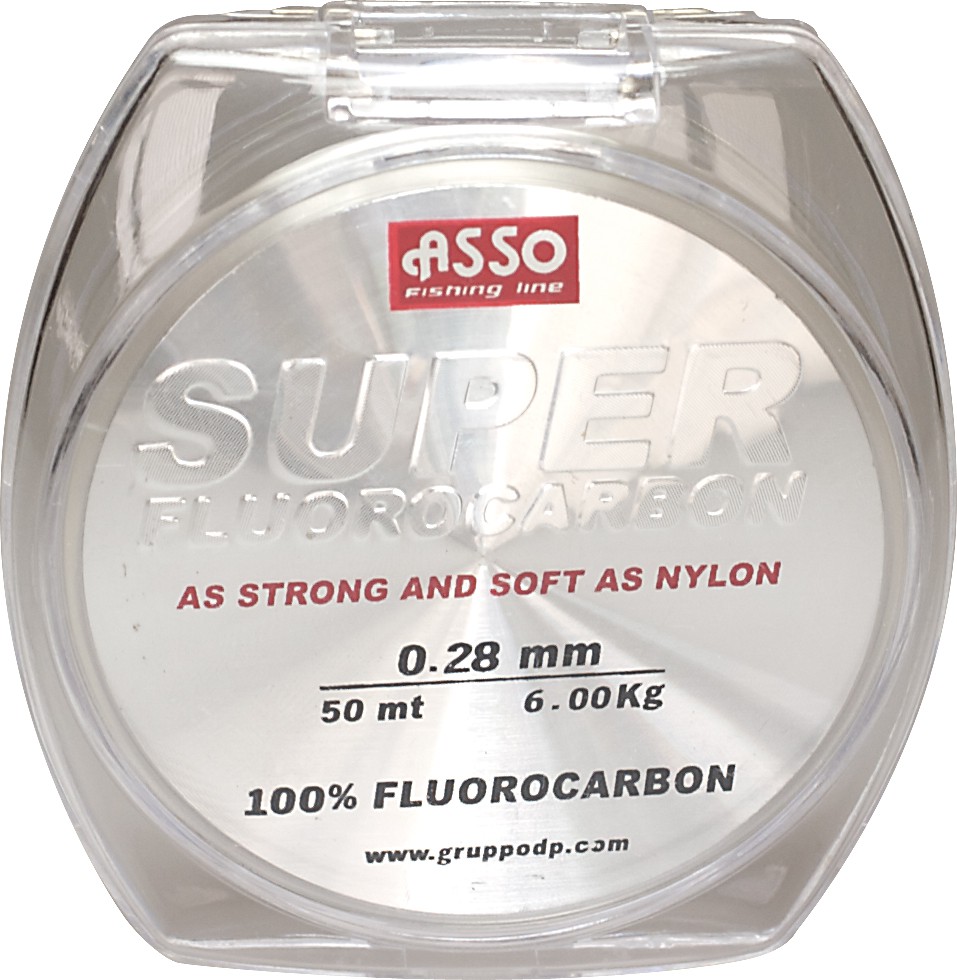 HILO FLUOROCARBONO COATED ASSO LOW STRETCH 0,28MM. 150MT. - Sal de Pesca