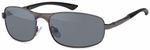 Gil Polarisationsbrille grau anthrazit / matt silbern Pol-Brille Polarisation  004