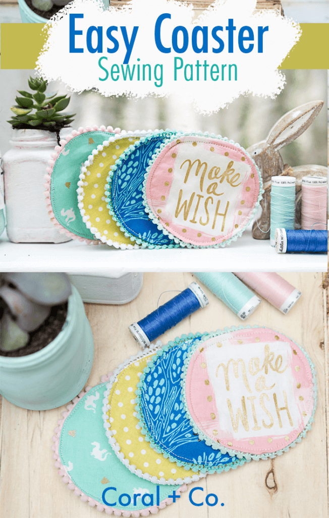 FREE COASTER SEWING PATTERN AND TUTORIAL