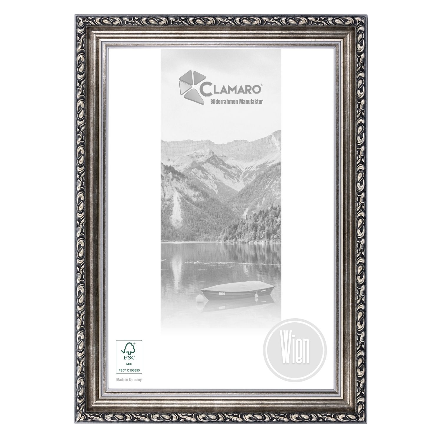 PCH[art] Bilderrahmen Holz Rahmen Wien In Barock Stil Mit Kunstglas Echtholz Bilderrahmen Barockrahmen S08cg0fq - Foto 3