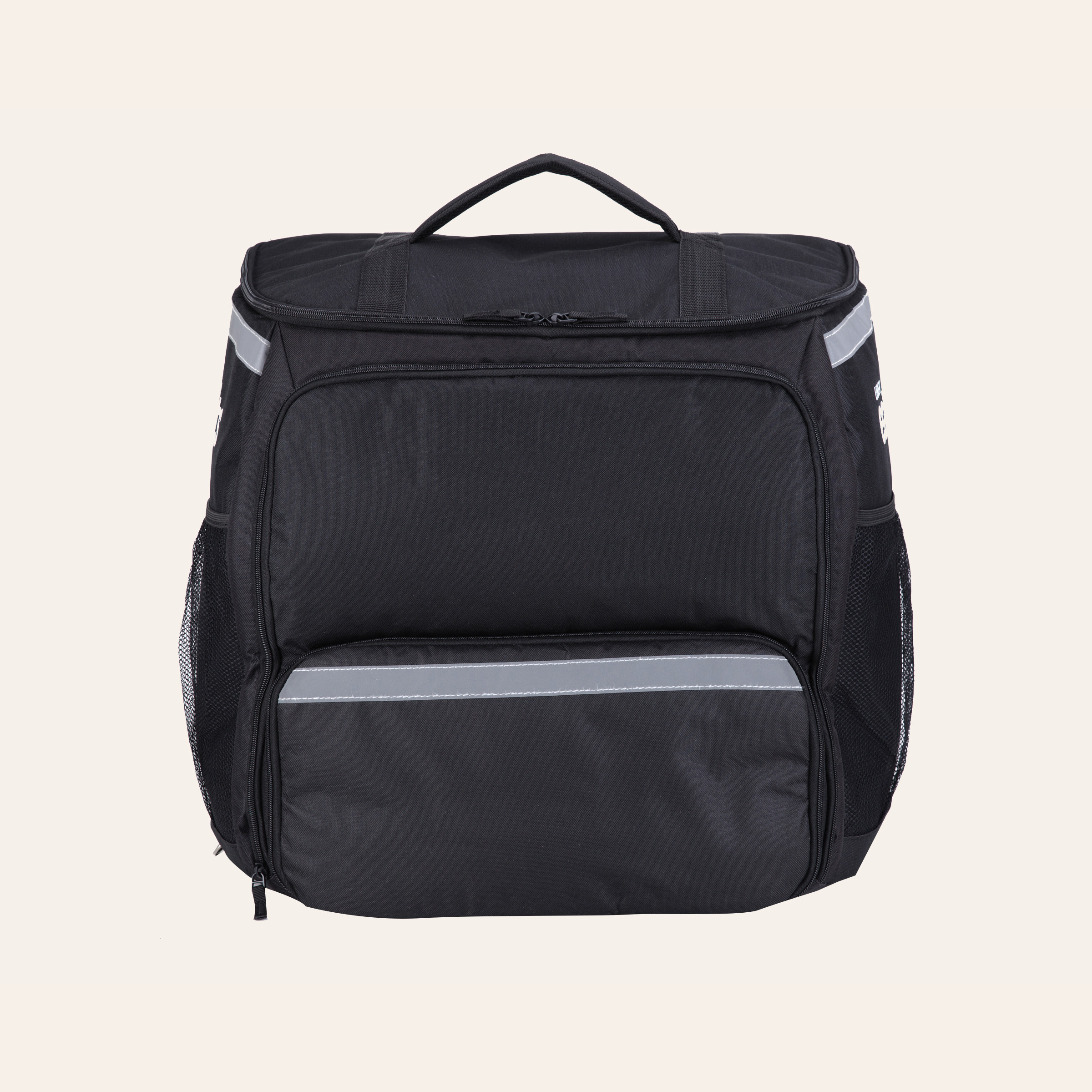 Large Black Backpack with Expanding 