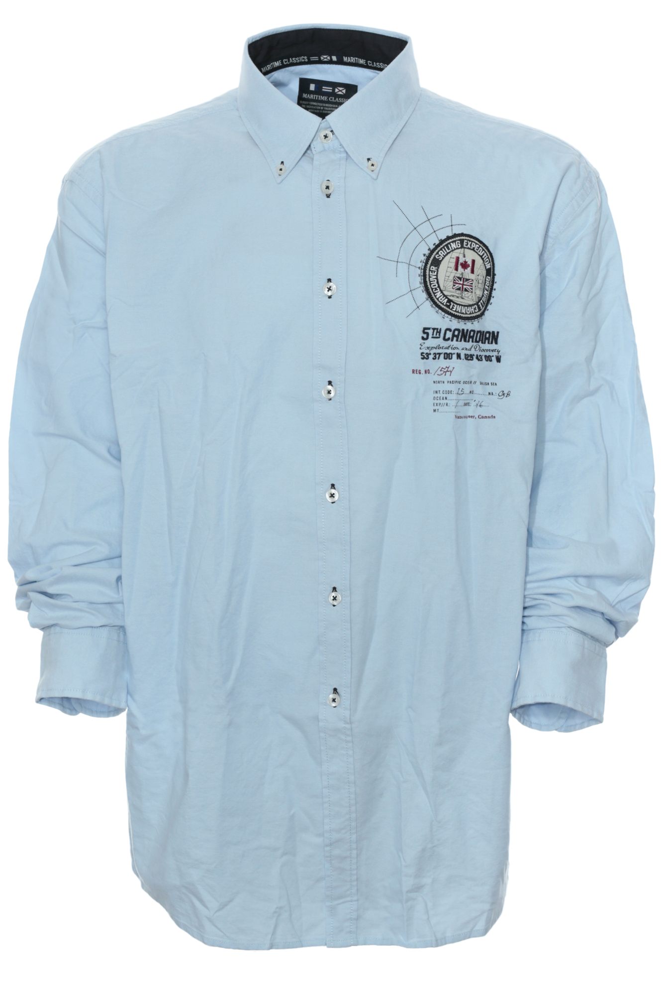 Kitaro Camicia Tempo Libero Camicia Uomo Manica Lunga Kent
