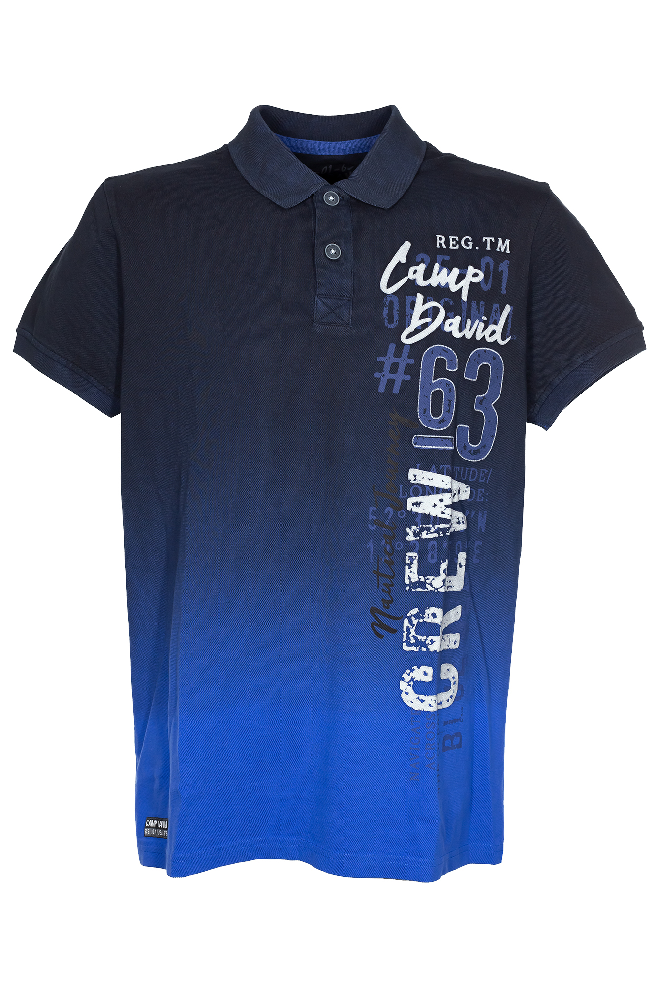 Camp David | Jersey Blau Poloshirt eBay Polo Herren Orange Baumwolle Kurzarm Hemd