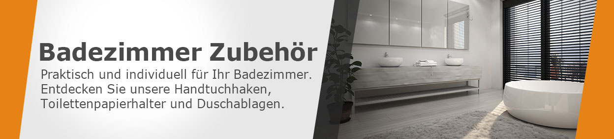 Badezimmer Zubehör - Handtuchhaken, Toilettenpapierhalter, Duschkorb