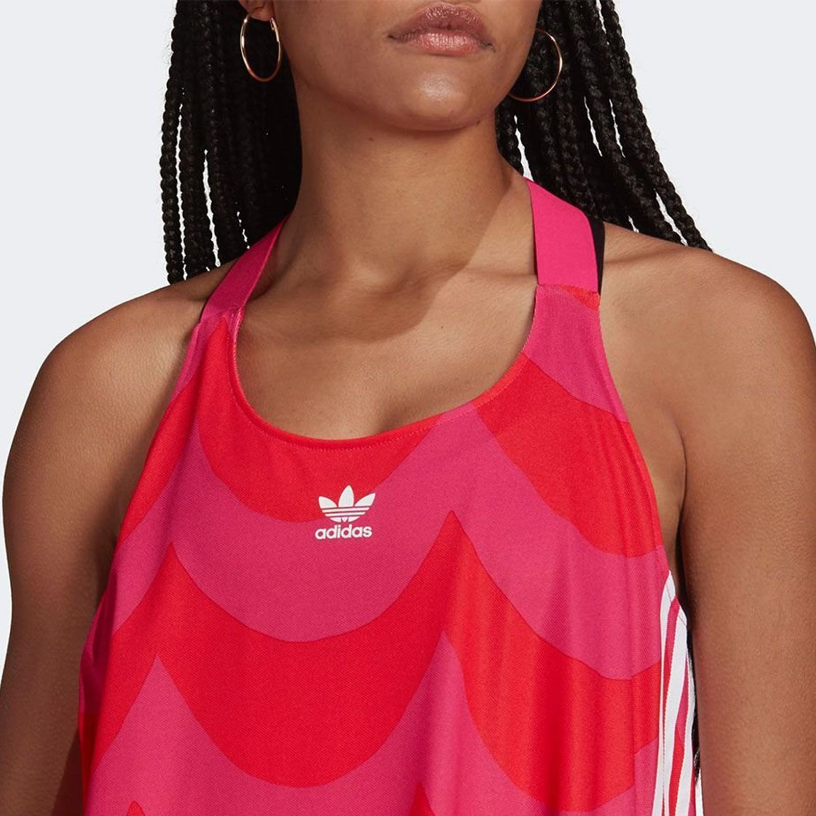 Adidas X Marimekko Tank Dress Fashion Midi Dress Summer Dress