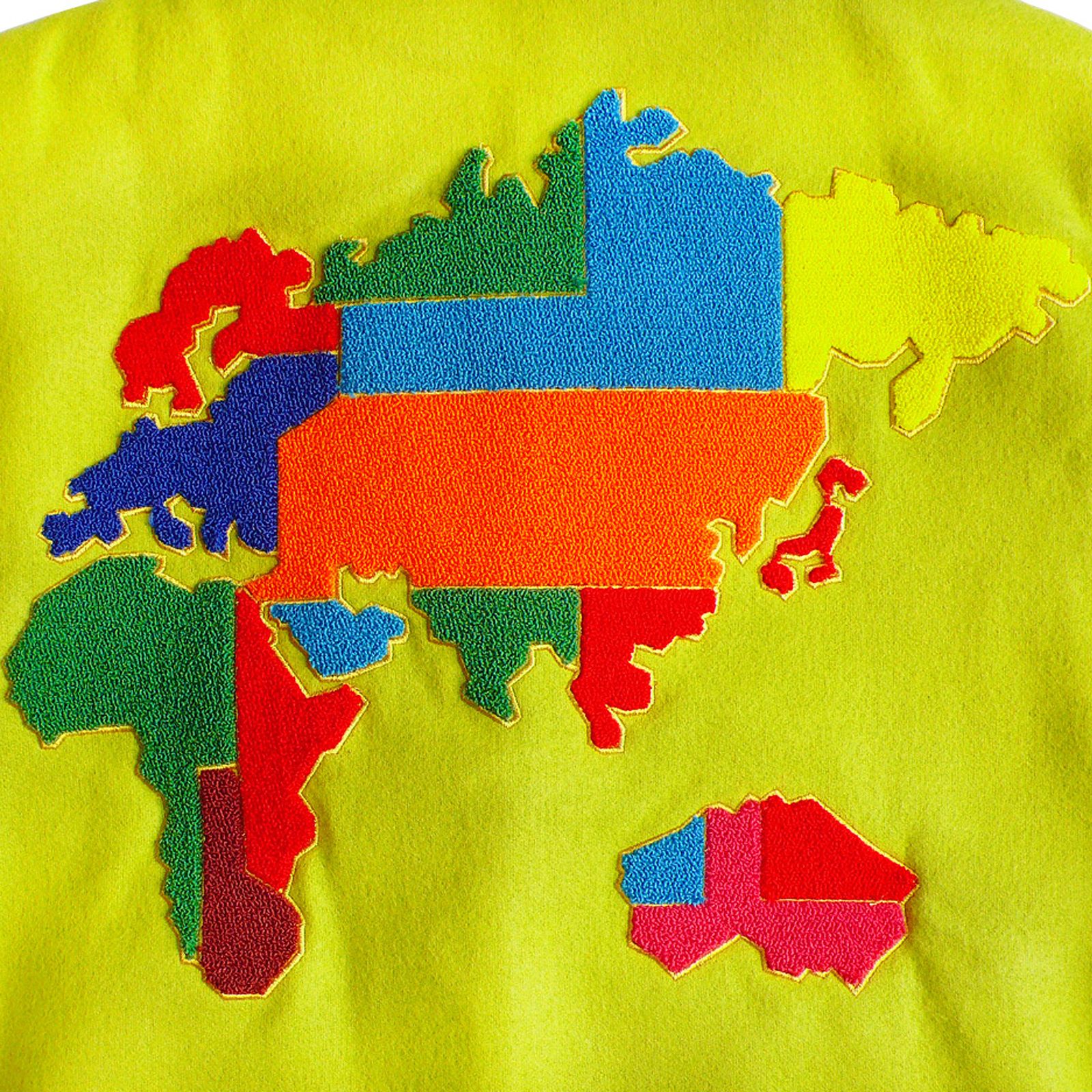 Adidas Jeremy Scott Globe Varsity Jacket Men's College Bomber