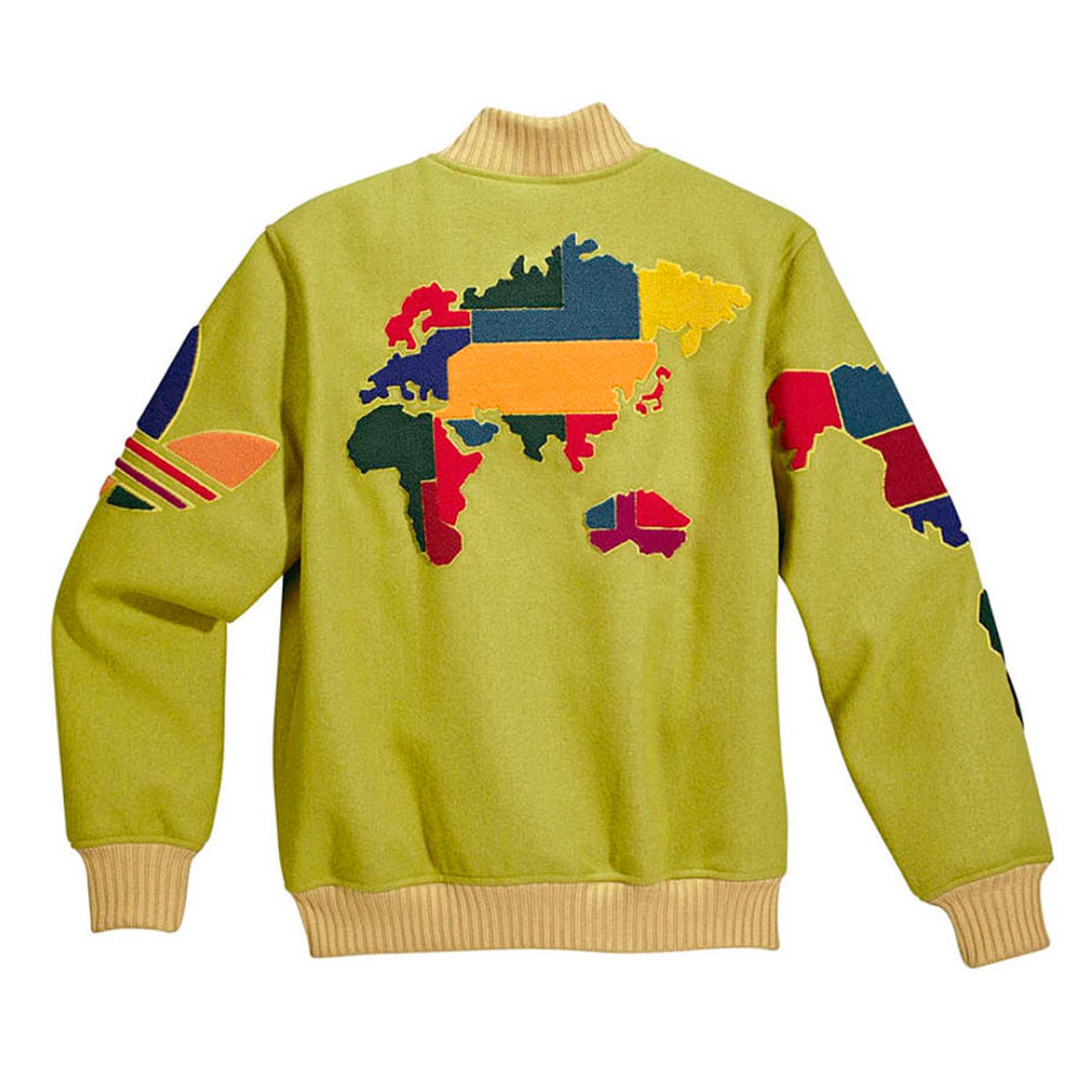 Adidas Jeremy Scott Globe Varsity Jacket Men's College Bomber