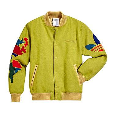 Adidas Jeremy Scott Globe Varsity Jacket Men's College Bomber
