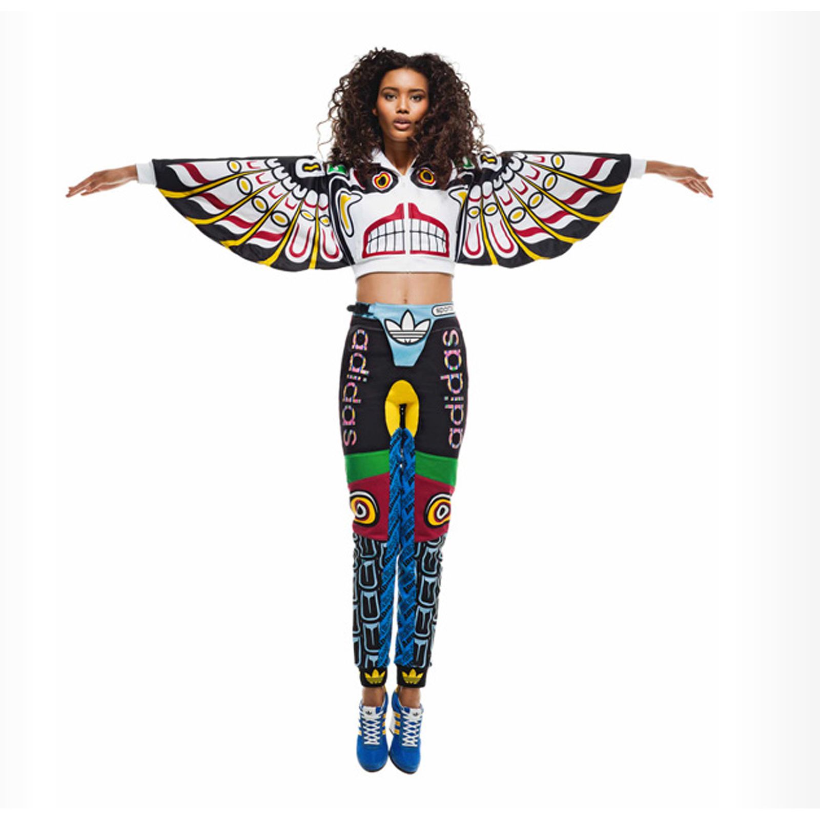 Adidas Jeremy Scott Eagle Hoodie Totem Wing Jacket Obyo