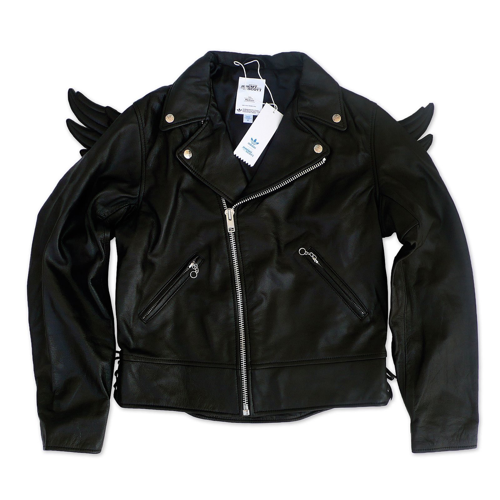 Adidas Jeremy Scott Leather Wings Jacket Biker Jacket O21147