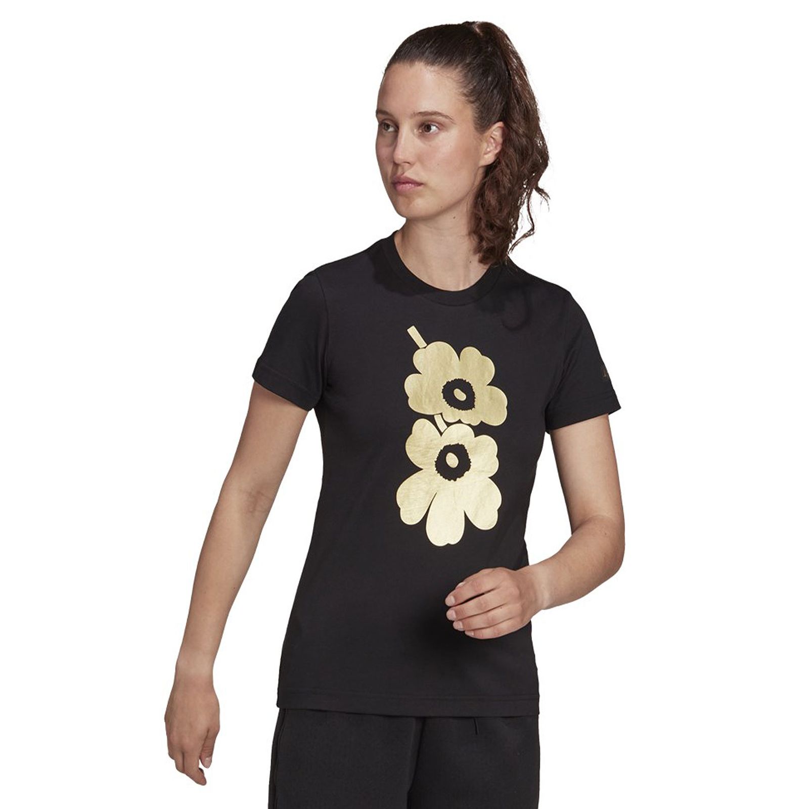 Adidas X Marimekko Graphic Tee Designer Women's Shirt Poppy