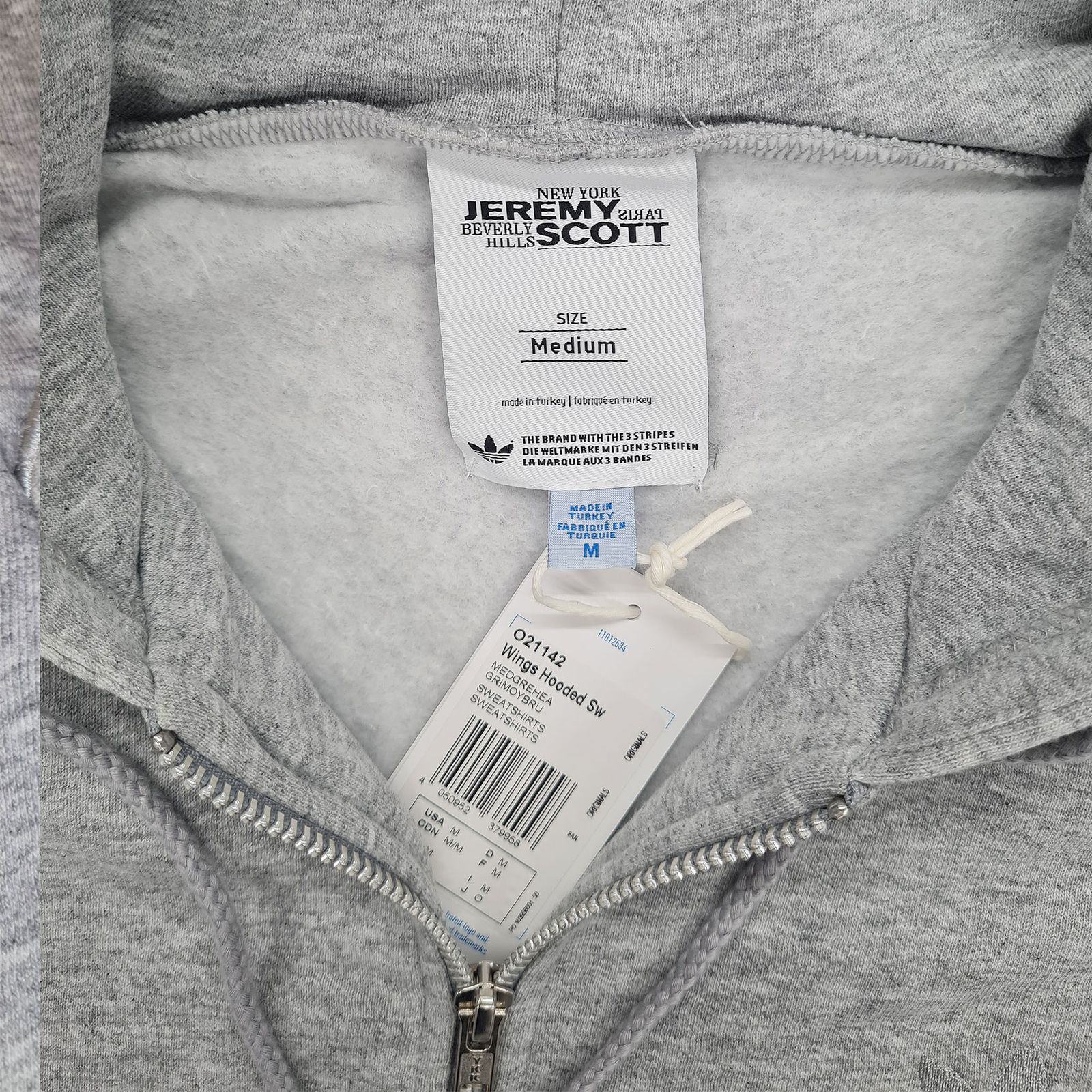 Adidas Jeremy Scott Wings Hooded Sweater Jacket Obyo Hoodie Zip