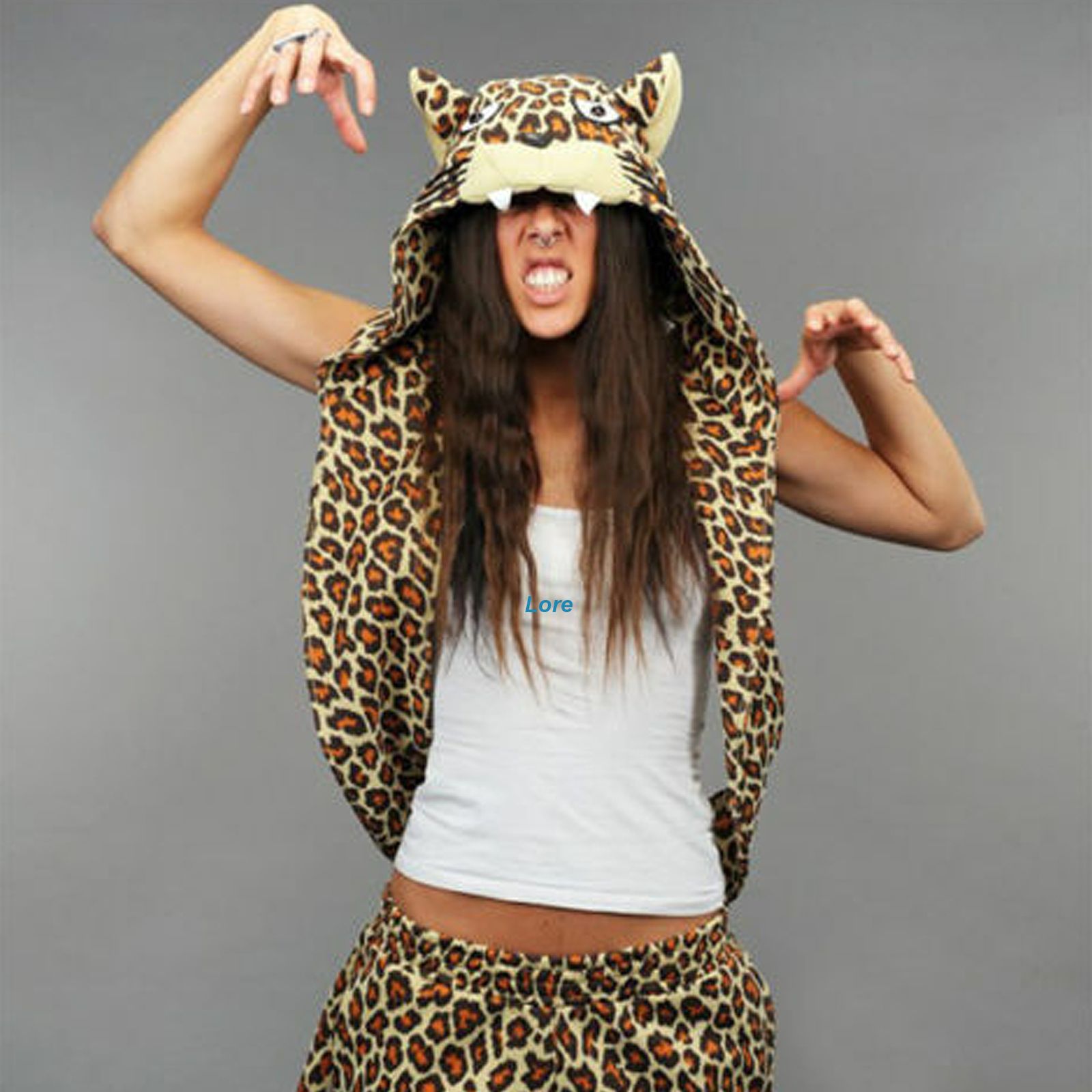 Adidas Jeremy Scott Leoard Hooded Vest Leo Hood Z33096 Scarf