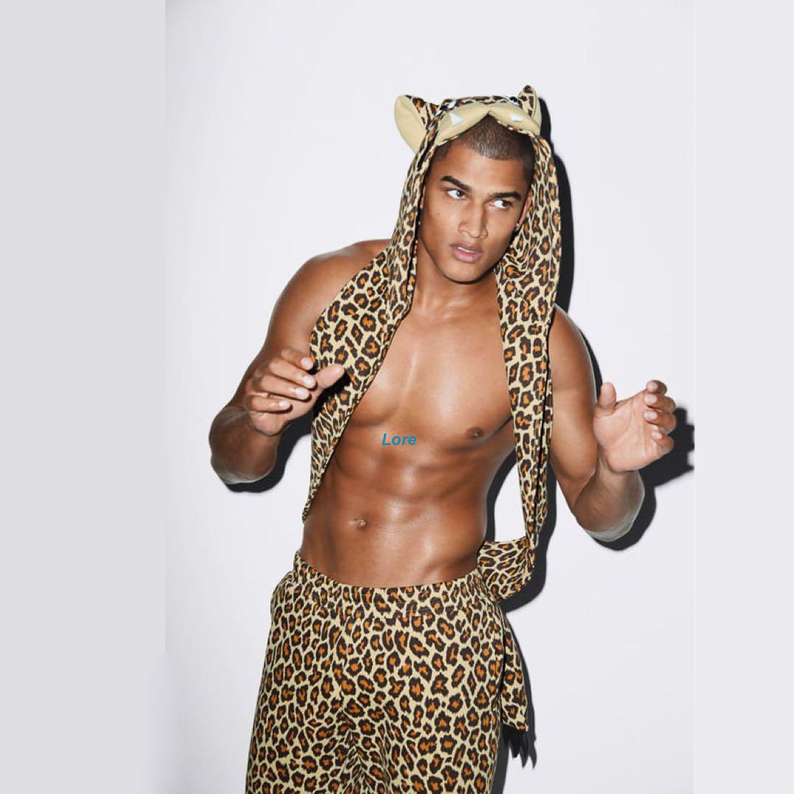 Adidas Jeremy Scott Leoard Hooded Vest Leo Hood Z33096 Scarf