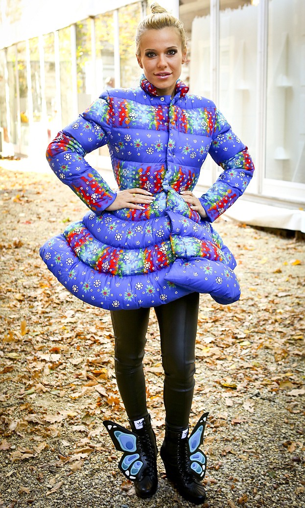 Adidas X Jeremy Scott JS Tiedye Coat gefütterte Winter Jacke