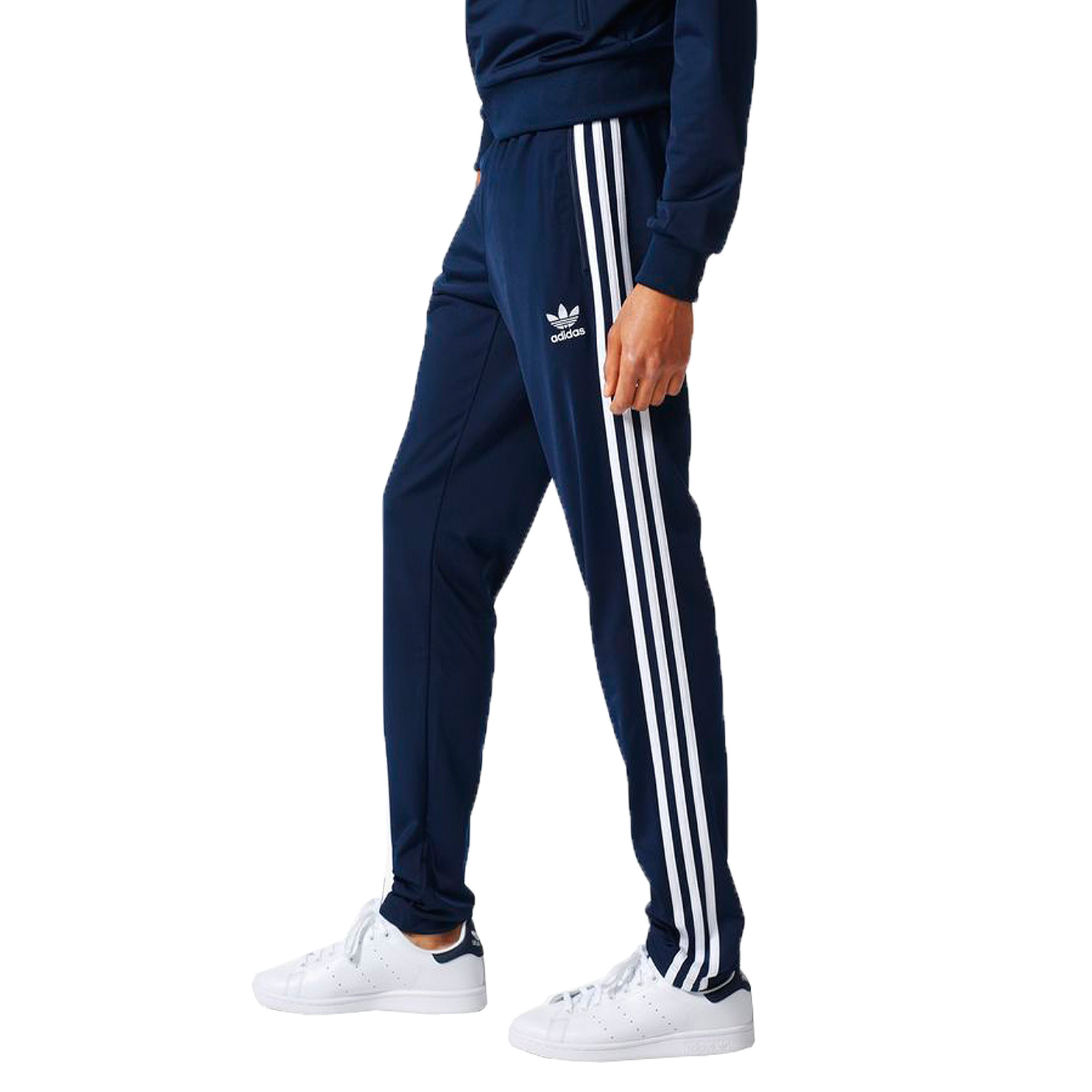 Adidas Men's Open Elastic Skinny Trackies Superstar Training Trousers ...