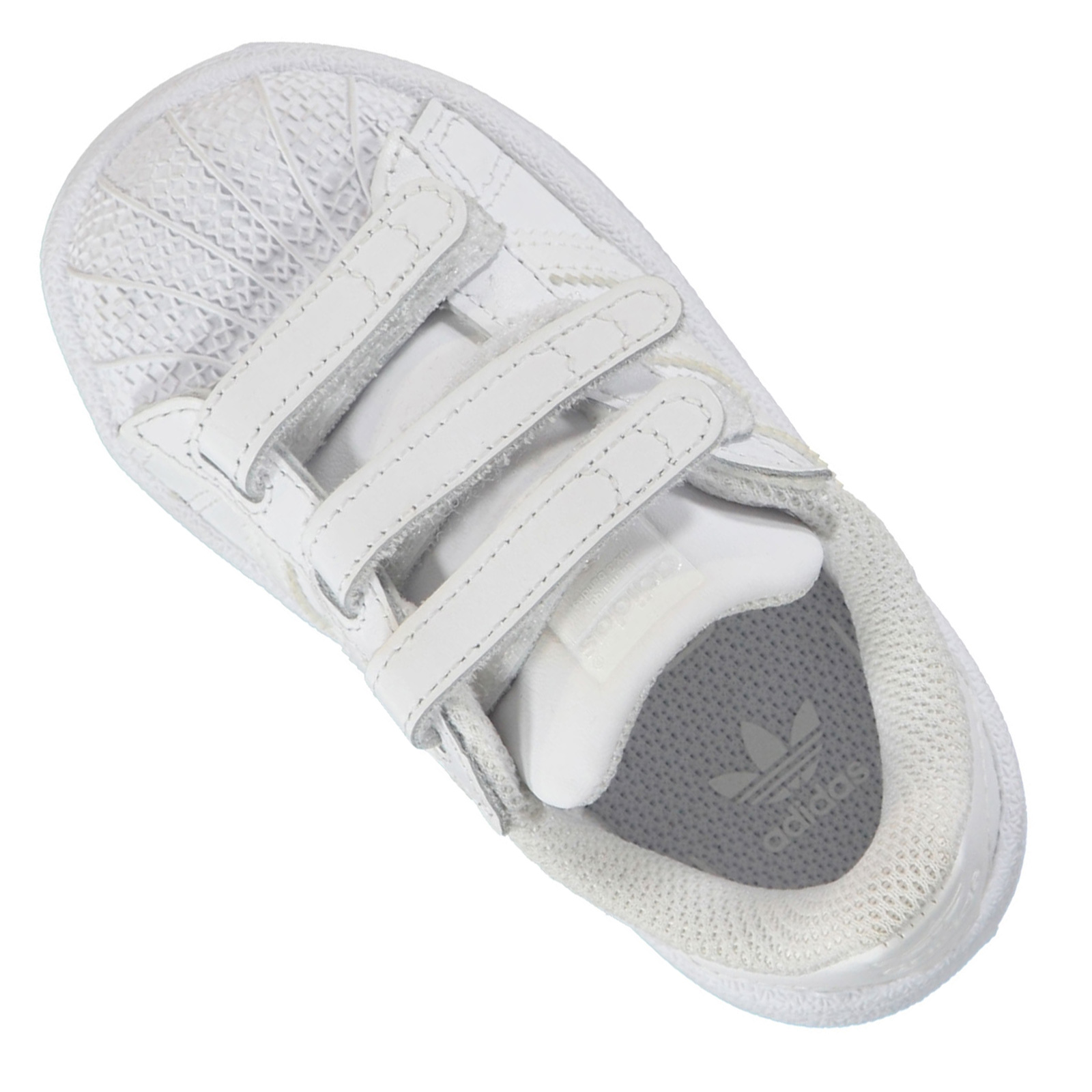 Adidas Originals Superstar Cf Toddler Clean White Shoes Sneakers White |  eBay