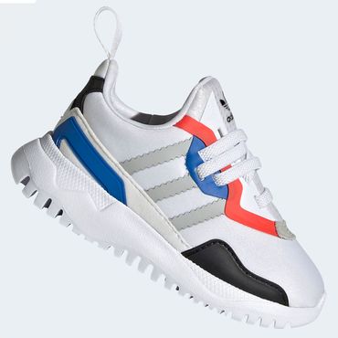 Adidas Originals Flex Sneakers Kids Flexible Sole Sneakers White | eBay