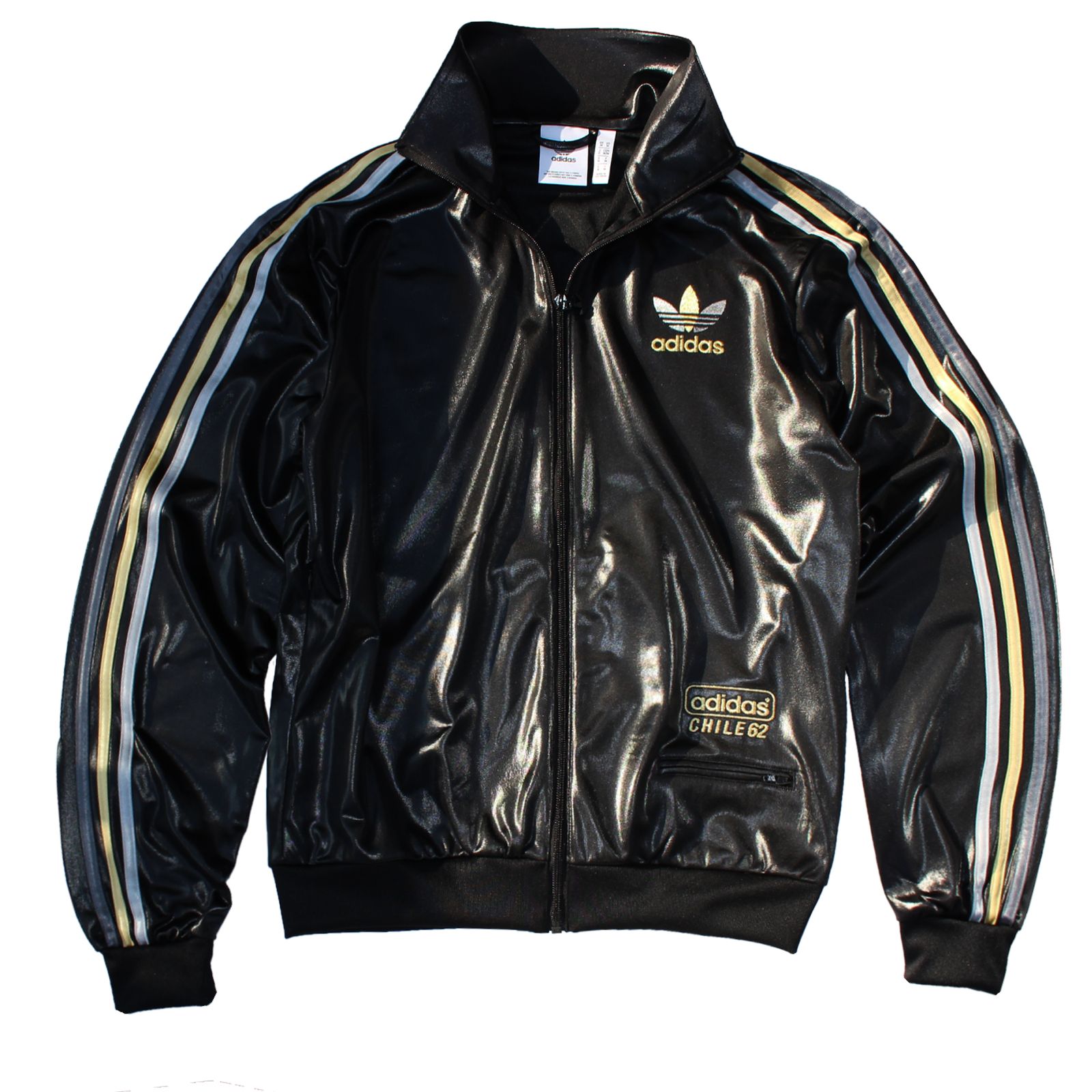 Adidas Chile 62 Gloss Tracksuit Jacket or Pants Retro Wet Look | eBay
