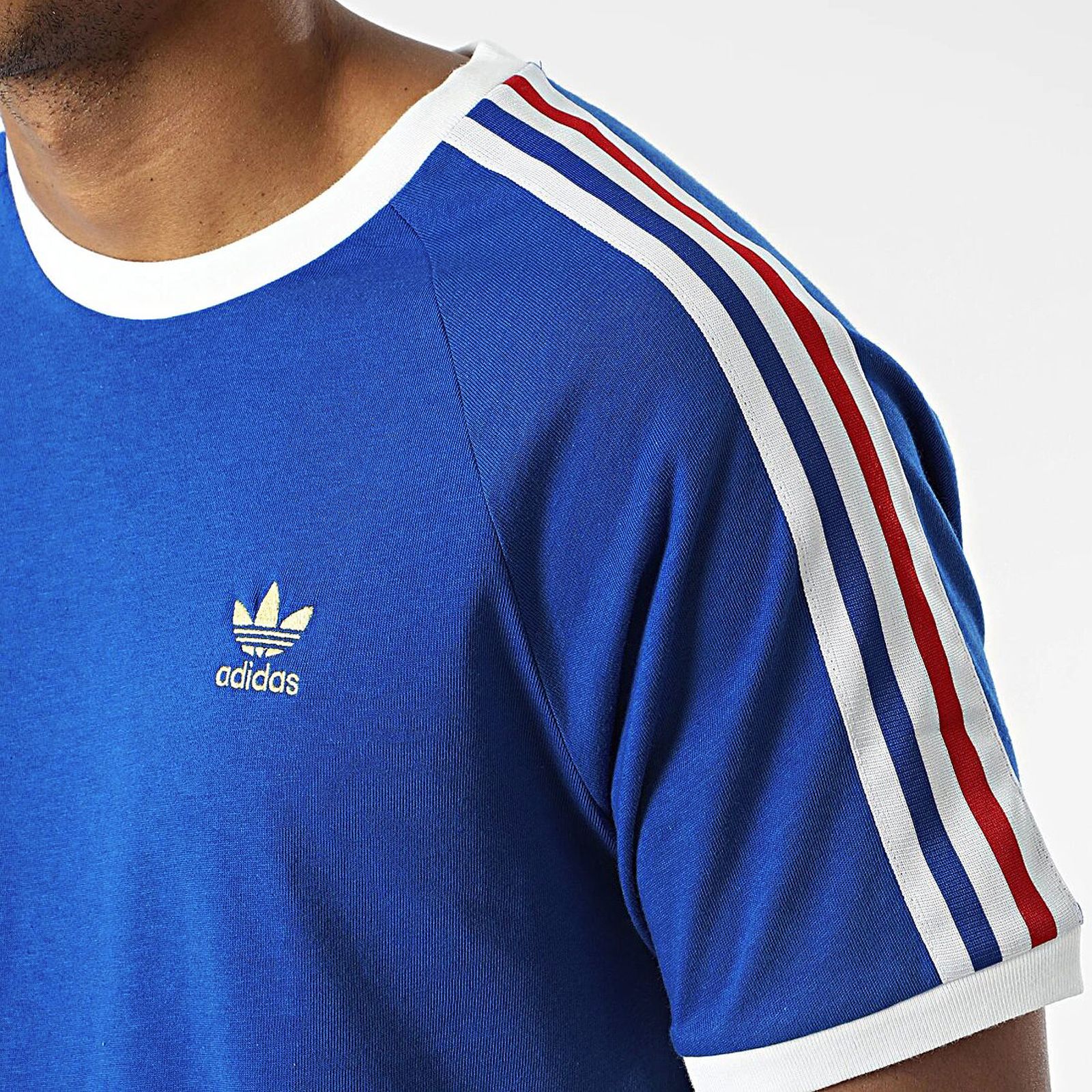 Adidas Originals 3 Stripes Logo tee Men's Trefoil Vintage