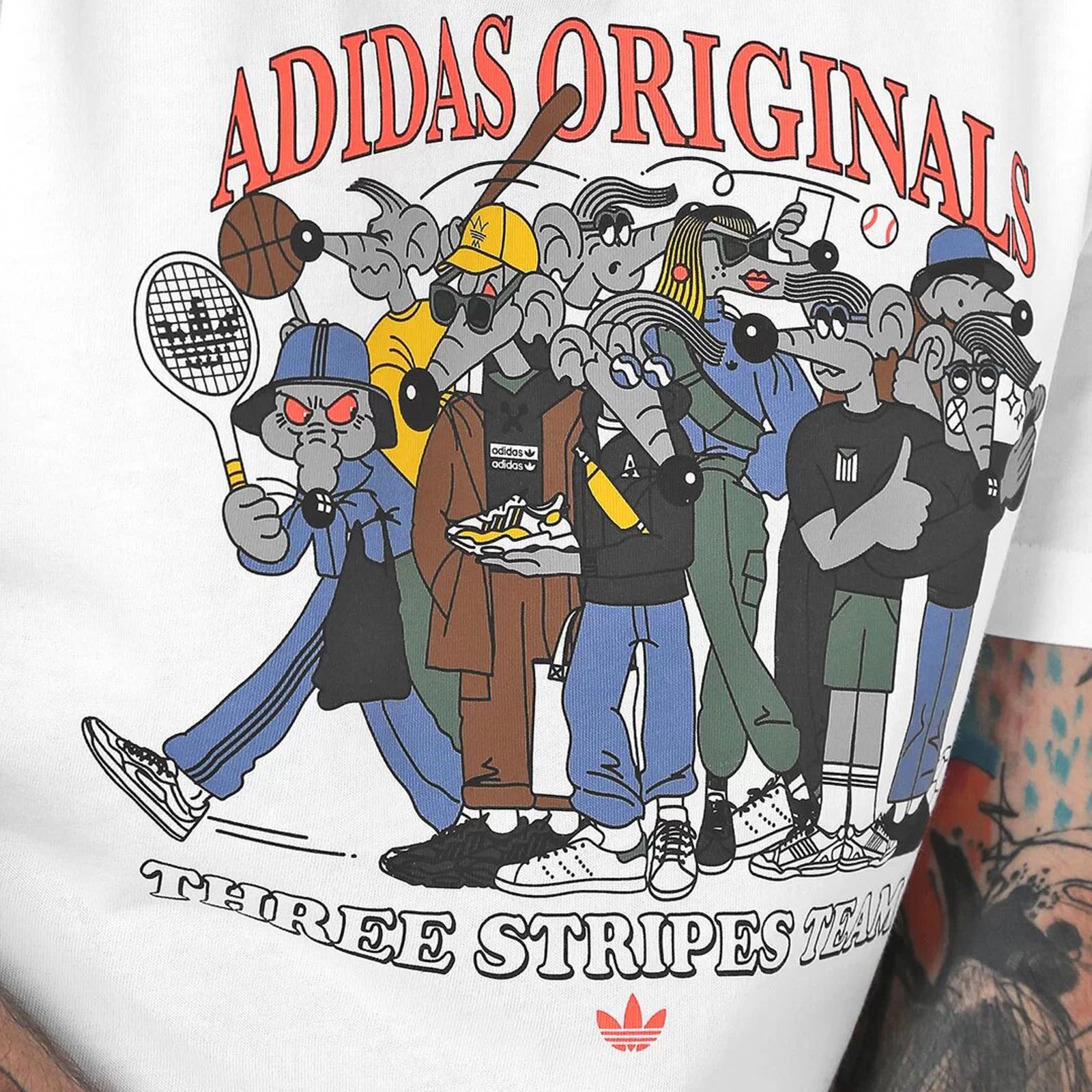 Adidas Originals R.Y.V. Rateunion Tee Men Graphic Rats Team